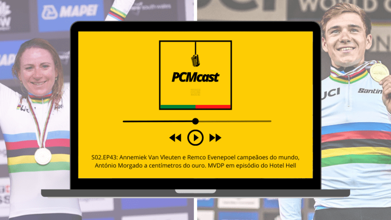 S02.EP43: Annemiek Van Vleuten e Remco Evenepoel campeãoes do mundo, António Morgado a centímetros do ouro. MVDP em episódio do Hotel Hell