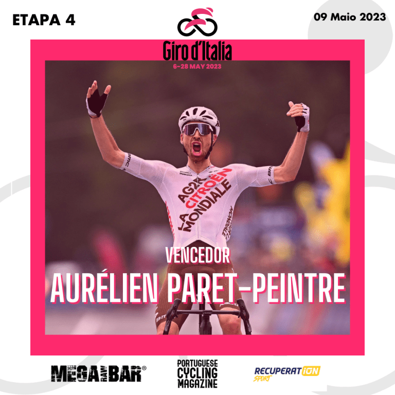 Giro d’Italia, 4ª etapa: Primeira vitória de Aurélien Paret-Peintre numa Grande Volta, com Andreas Leknessund a assumir a liderança; João Almeida chega no grupo dos favoritos!