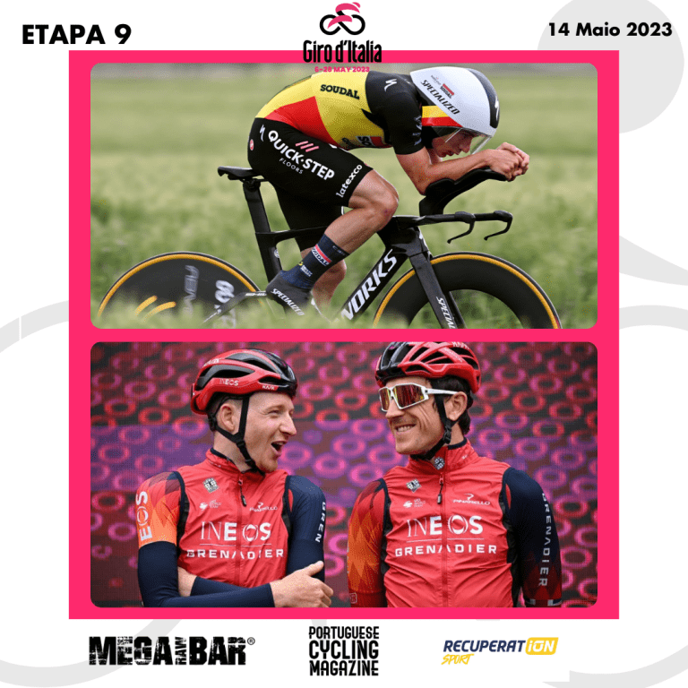 Giro d’Italia, 9ª etapa: Evenepoel vence o contrarrelógio e é o novo líder, mas é a INEOS quem sai por cima; Almeida é 5º na geral