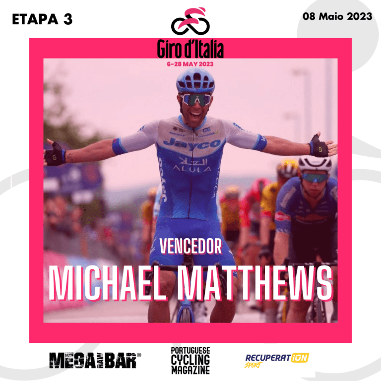 Giro d’Italia, 3ª etapa: Vitória à Matthews; Almeida sobe a 2º na geral.