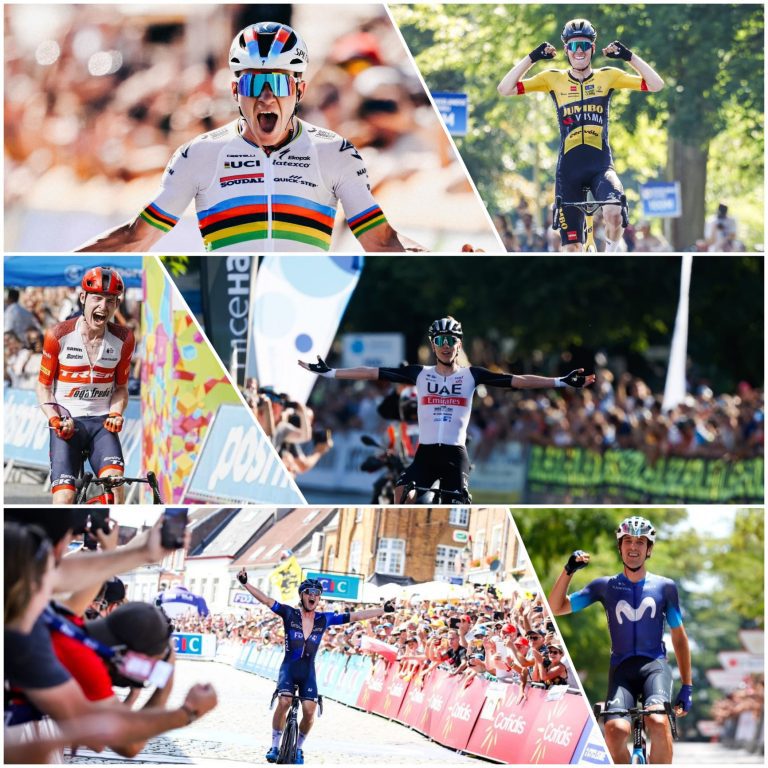 Eis os novos campeões nacionais! Pogacar, Evenepoel, Skjelmose ou Madouas são alguns dos nomes que vão colorir as estradas mundiais!