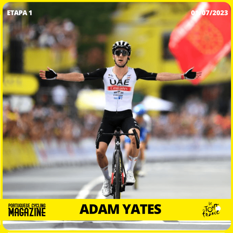 Adam Yates vence luta fraternal e é o primeiro líder do Tour
