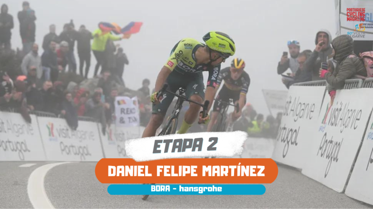 Volta ao Algarve: Daniel Felipe Martinez mete uma velocidade extra e bate Remco Evenepoel no Alto da Fóia!